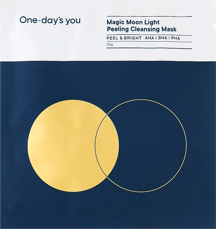 Очищуюча маска для обличчя - One-Day's You Magic Moon Light Peeling Cleansing Mask, 20 г, 1 шт - фото N1