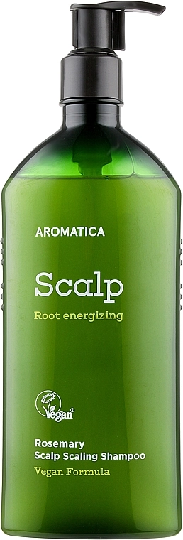 Безсульфатний шампунь з розмарином - Aromatica Rosemary Scalp Scaling Shampoo, 400 мл - фото N1