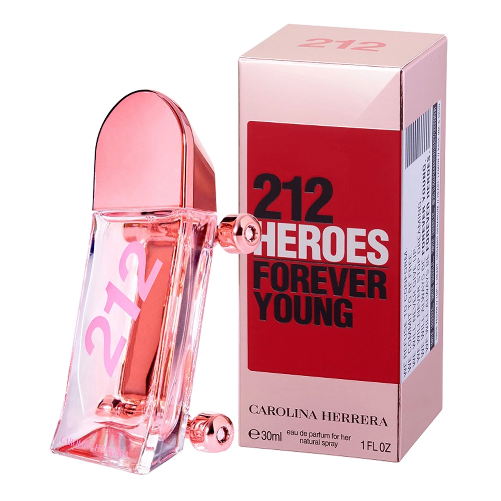 Парфюмированная вода женская - Carolina Herrera 212 Heroes For Her Forever Young, 30 мл - фото N2