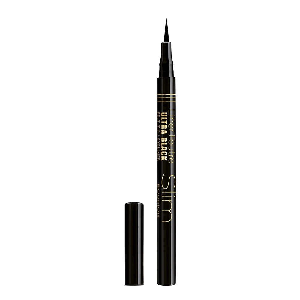 Підводка-фломастер для очей тонка ультрачорна - Bourjois Liner Feutre Slim, 17 Ultra Black, 0.8 мл - фото N1