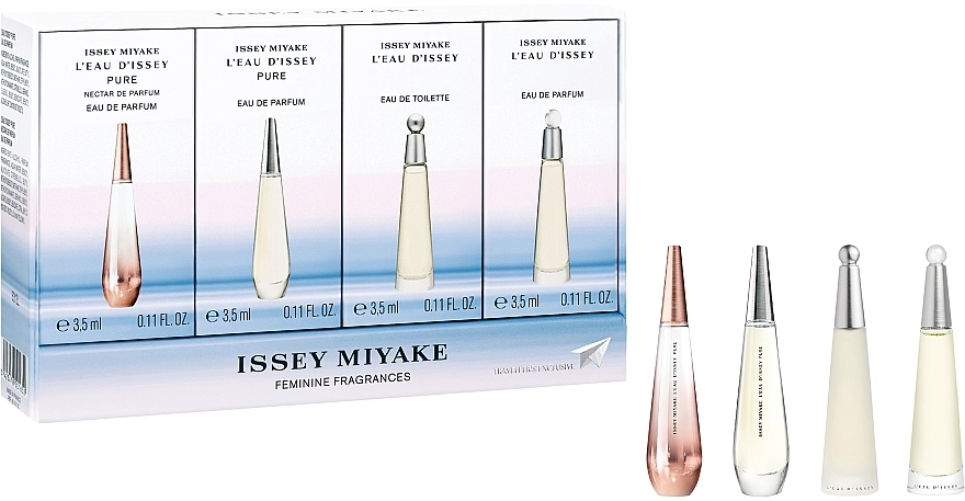 Набор миниатюр - Issey Miyake Femmine Fragrances Miniature Collection, edp/3x3.5ml + edt/3.5ml - фото N1