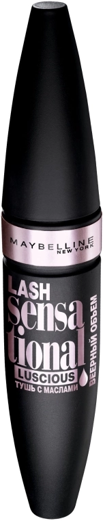 Туш для вій - Maybelline New York Lash Sensational Luscious With Oil Blend, Black, 9 мл - фото N1