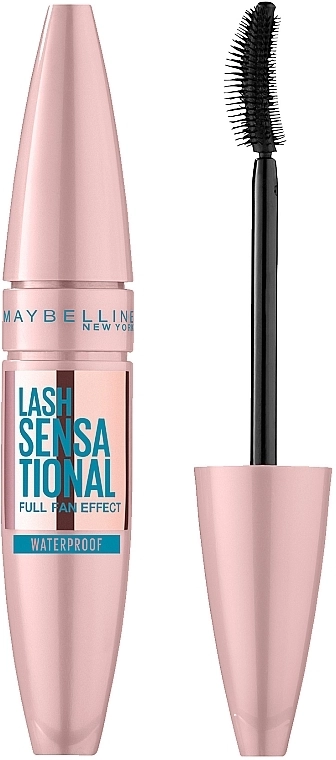 Водостійка туш для вій - Maybelline New York Lash Sensational Waterproof Mascara, 9.5 мл - фото N1