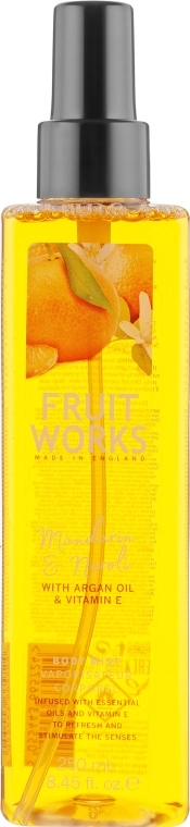 Спрей для тіла "Мандарин та неролі" - Grace Cole Fruit Works Body Mist Mandarin & Neroli, 250 мл - фото N1