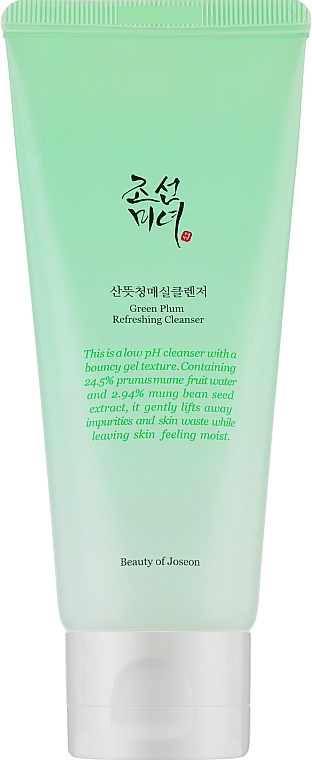 Очищающий гель для умывания с зелёной сливой - Beauty Of Joseon Green Plum Refreshing Cleanser, 100 мл - фото N1