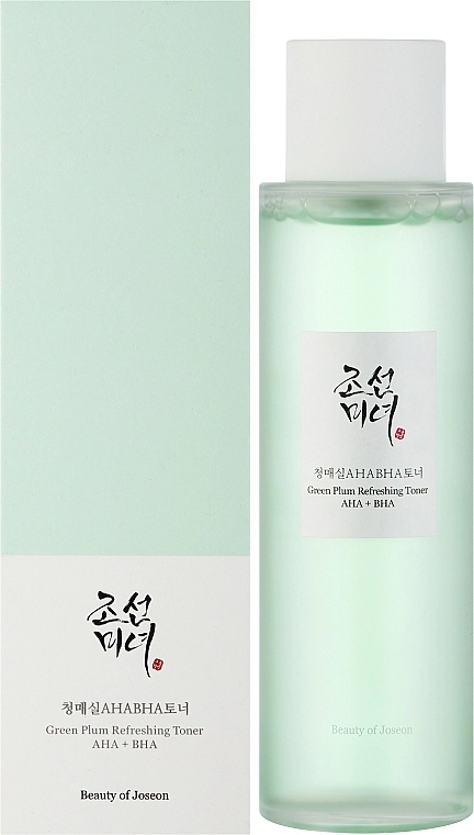 Тонер для лица с кислотами - Beauty Of Joseon Green Plum Refreshing Toner AHA + BHA, 150 мл - фото N2