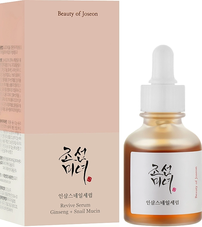 Сироватка, що відновлює, з женьшенем і муцином равлики - Beauty Of Joseon Revive Serum: Ginseng + Snail Mucin, 30 мл - фото N2