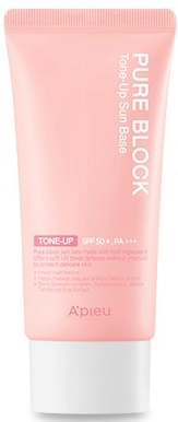 Солнцезащитная база под макияж - A'pieu Pure Block Tone Up Sun Base SPF 50+ PA+++, 50 мл - фото N2