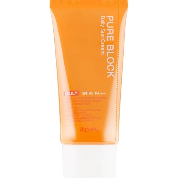 Солнцезащитный крем - A'pieu Pure Block Natural Daily Sun Cream SPF 45 PA+++, 50 мл - фото N2