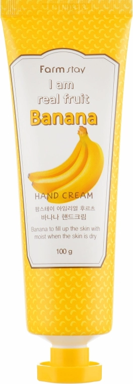 Крем для рук з екстрактом банана - FarmStay I Am Real Fruit Banana Hand Cream, 100 мл - фото N2