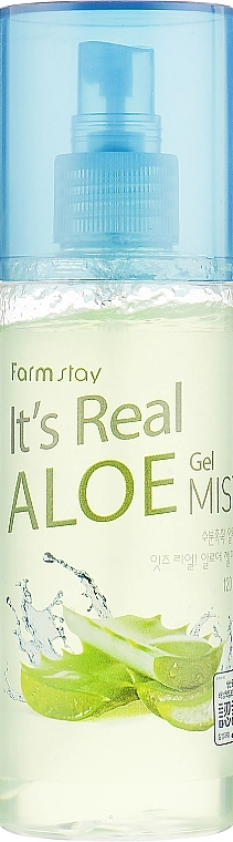 Гель-міст для обличчя з екстрактом алое - FarmStay It's Real Aloe Gel Mist, 120 мл - фото N1