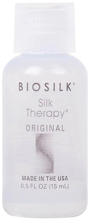 Несмываемый восстанавливающий биошелковый уход - CHI Biosilk Silk Therapy Original Silk Treatment, мини, 15 мл - фото N1