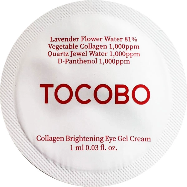 Крем-гель для век с коллагеном - TOCOBO Collagen Brightening Eye Gel Cream, пробник, 1 мл - фото N1