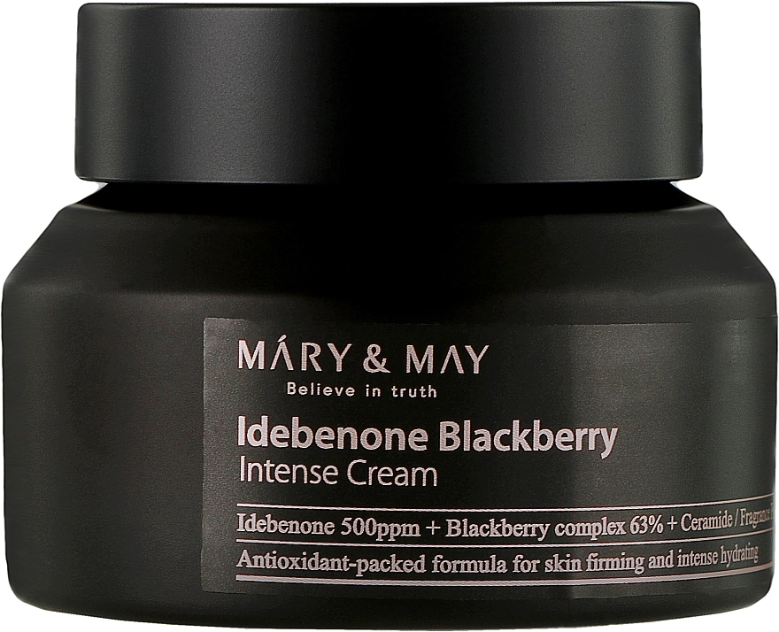 Антивіковий крем з ідебеноном та ожиновим комплексом - Mary & May Idebenone Blackberry Complex Intense Cream, 70 г - фото N1