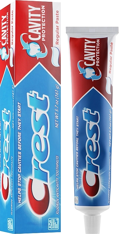 Зубная паста - Crest Cavity Protection Regular Paste, 161 г - фото N1