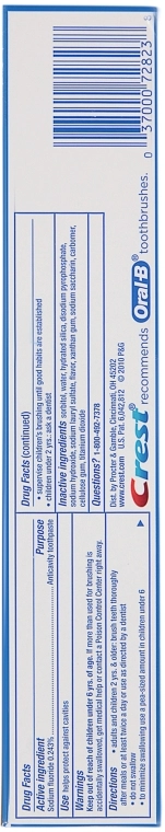 Отбеливающая зубная паста, 232 г - Crest Tartar Protection Whitening Toothpaste Cool Mint, 232 г - фото N2