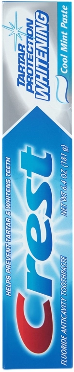 Отбеливающая зубная паста, 232 г - Crest Tartar Protection Whitening Toothpaste Cool Mint, 232 г - фото N1