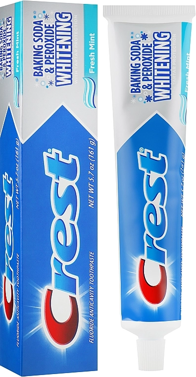 Отбеливающая зубная паста - Crest Baking Soda Peroxide Whitening, 161 г - фото N1