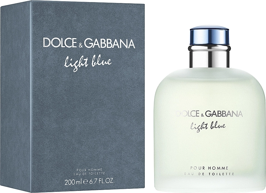 Туалетна вода чоловіча - Dolce & Gabbana Light Blue Pour Homme, 200 мл - фото N1