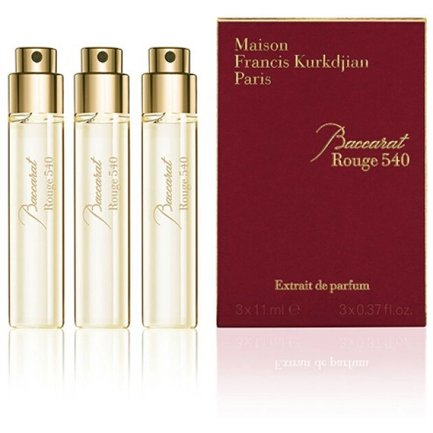 Духи унісекс - Maison Francis Kurkdjian Baccarat Rouge 540 Extrait de Parfum travel spray refill, запасний блок, 11мл, 3 шт - фото N2
