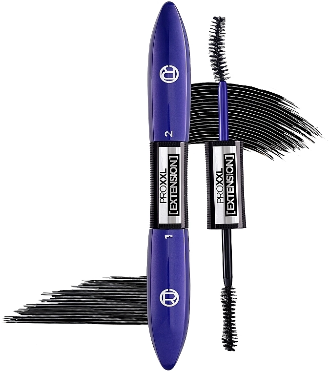 Подвійна туш для об'єму та подовження вій - L'Oreal Professionnel Pro XXL Extension Mascara, 13.6 мл - фото N2