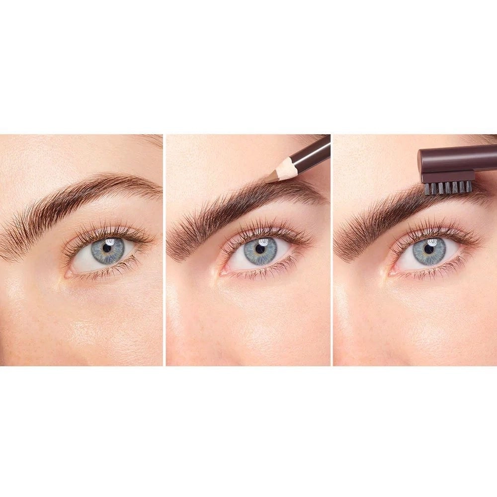 Карандаш для бровей с щеточкой - Bourjois Brow Reveal Precision Eyebrow Pencil, 004 Dark Brunette, 1.4 г - фото N4