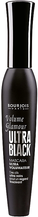Суперобъемная, ультрачерная тушь для ресниц - Bourjois Volume Glamour Ultra Black Mascara, 12 мл - фото N1