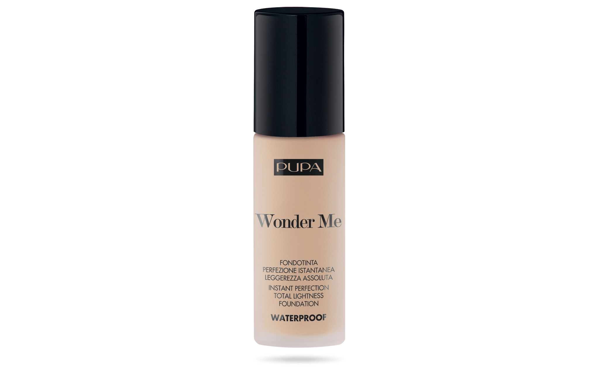 Водостійка тональна основа - Pupa Waterproof Wonder Me Fluid Foundation, 020 Light Beige Warm, 30 мл - фото N1