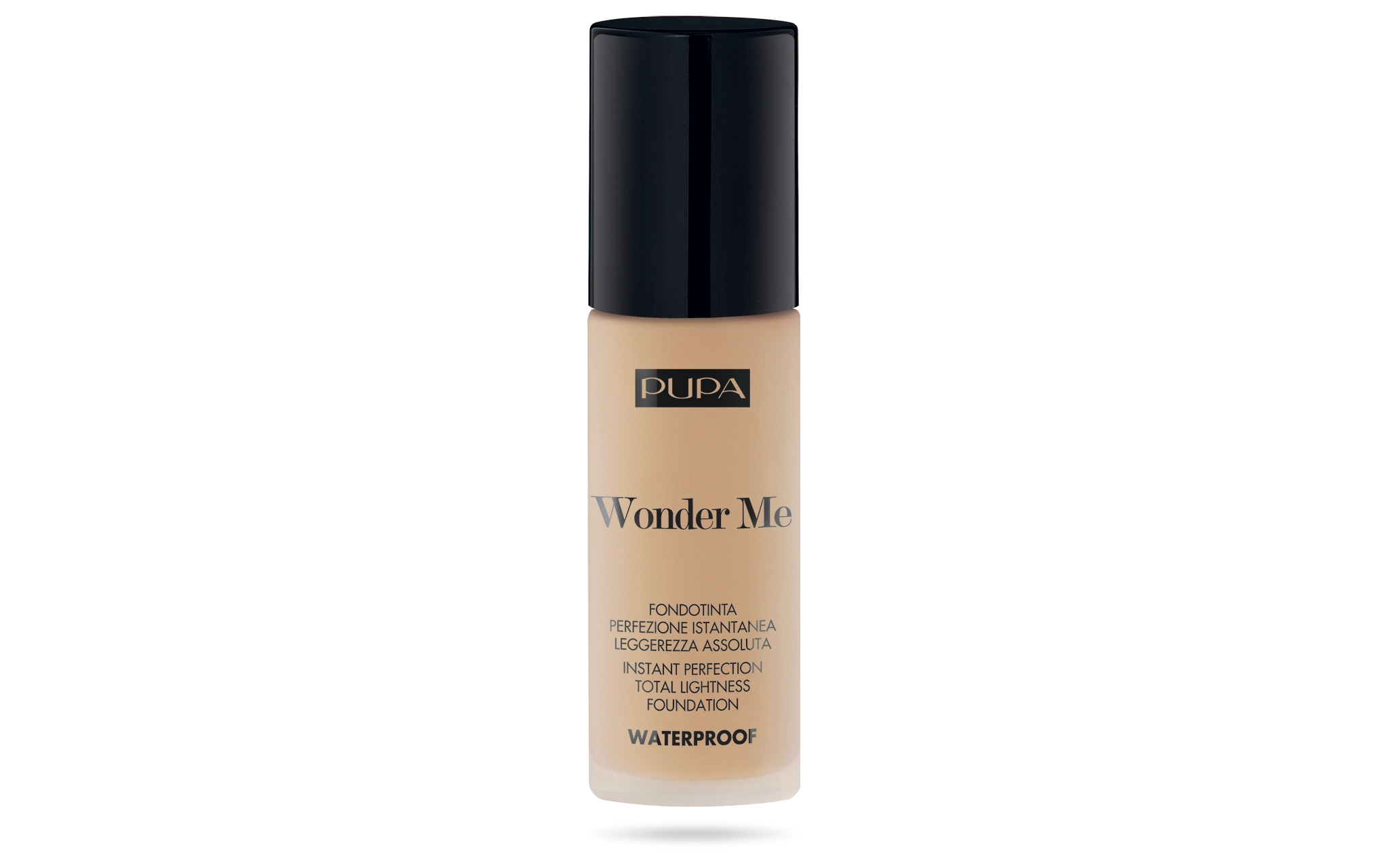 Водостійка тональна основа - Pupa Waterproof Wonder Me Fluid Foundation, 035 Medium Sand Warm, 30 мл - фото N1