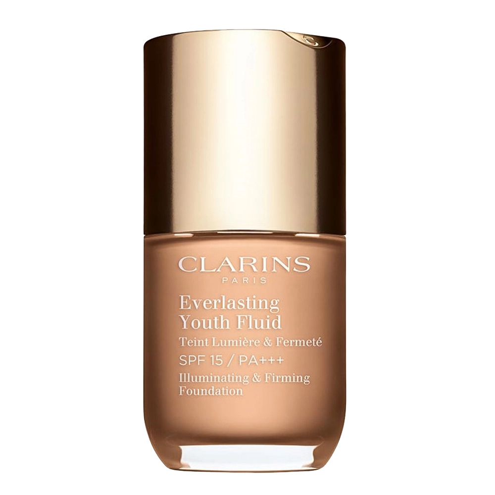 Стойкий тональный флюид для лица SPF 15 с омолаживающим действием - Clarins Everlasting Youth Fluid, 108 Sand, 30 мл - фото N1