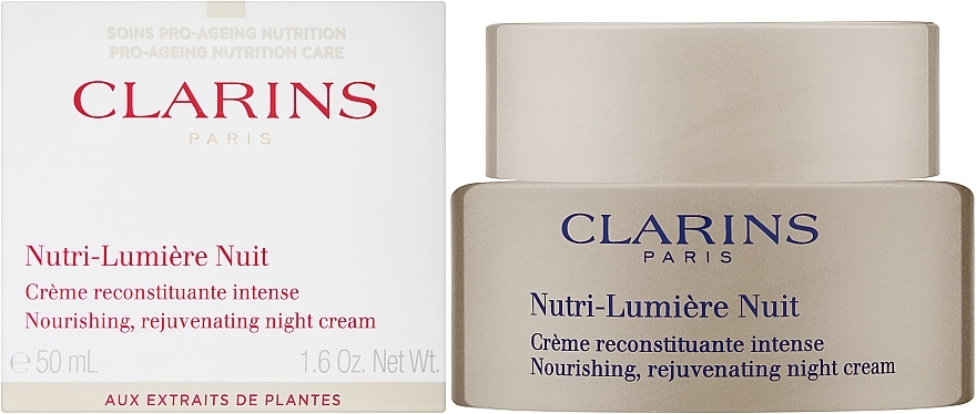 Ночной омолаживающий крем - Clarins Nutri-Lumière Nuit Nourishing Rejuvenating Night Cream, 50 мл - фото N2