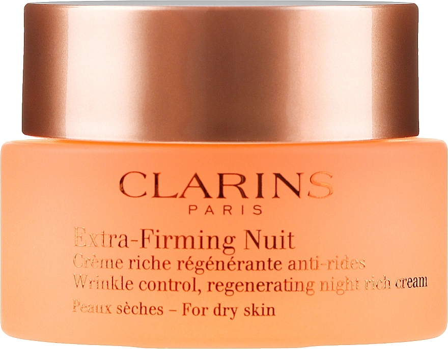 Зміцнюючий нічний крем для сухої шкіри - Clarins Extra-Firming Nuit Night Rich Cream, 50 мл - фото N2