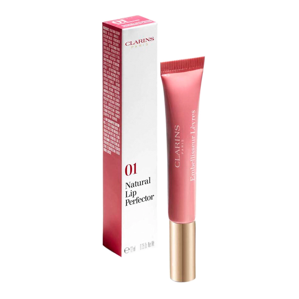 Блиск для губ - Clarins Natural Lip Perfector, 01 Rose shimmer, 12 мл - фото N3