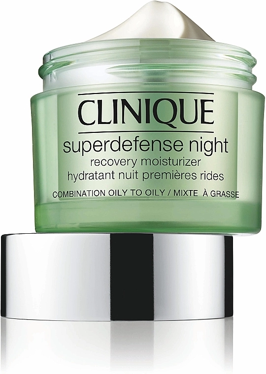 Нічний відновлюючий зволожуючий крем - Clinique Clinique Superdefense Night Recovery Moisturizer, 50 мл - фото N2