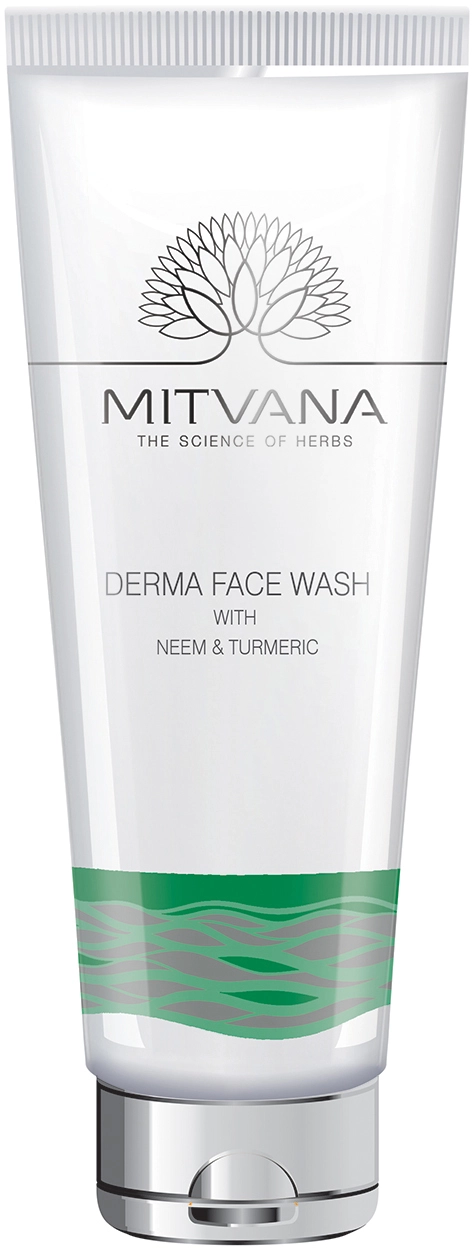 Cредство для умывания с нимом и куркумой - Mitvana Derma Face Wash With Neem And Turmeric, 50 мл - фото N1
