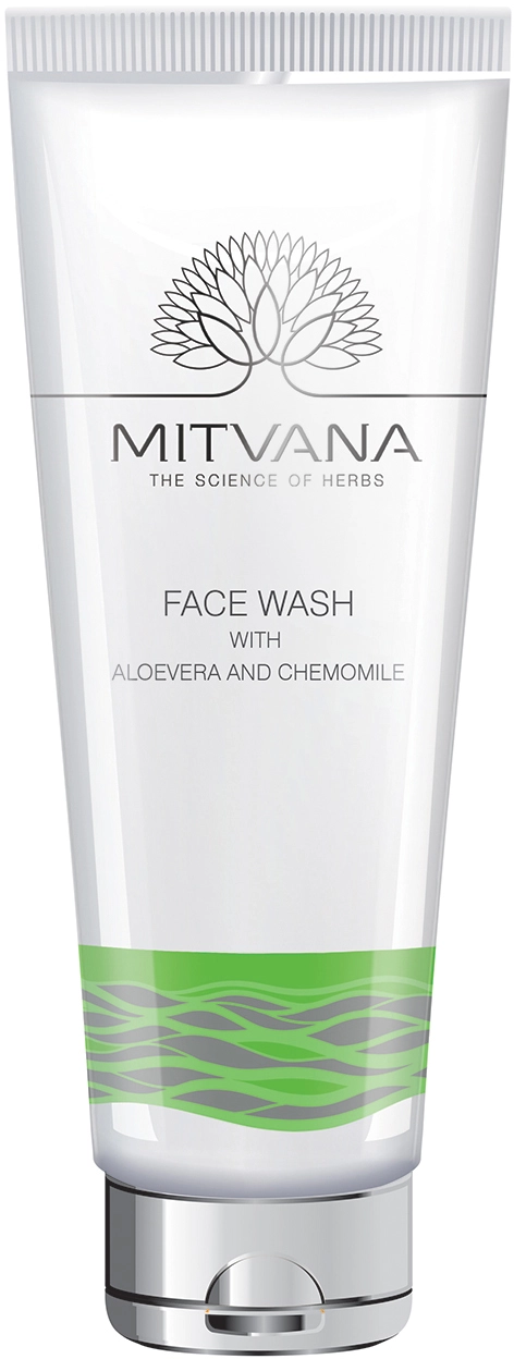 Засіб для вмивання з алое та ромашкою - Mitvana Face Wash With Aloe Vera And Chamomile, 50 мл - фото N1