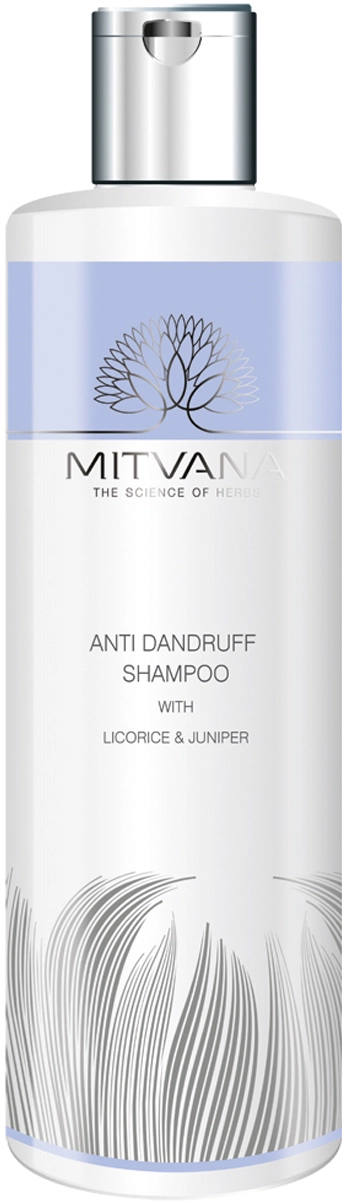 Шампунь для волосся проти лупи з ялівцем та лакрицею - Mitvana Anti Dandruff Shampoo with Licorice & Juniper, 200 мл - фото N1