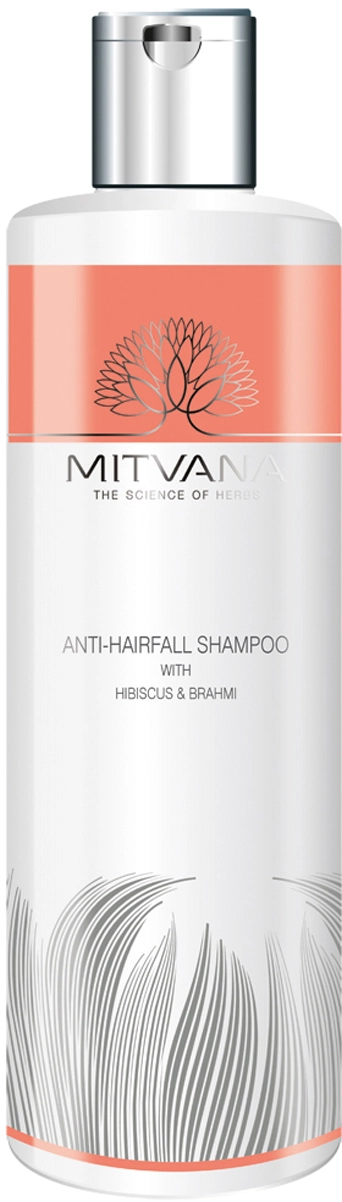 Шампунь для волос против выпадения с гибискусом и брахми - Mitvana Anti Hairfall Shampoo with Hibiscus & Brahmi, 200 мл - фото N1