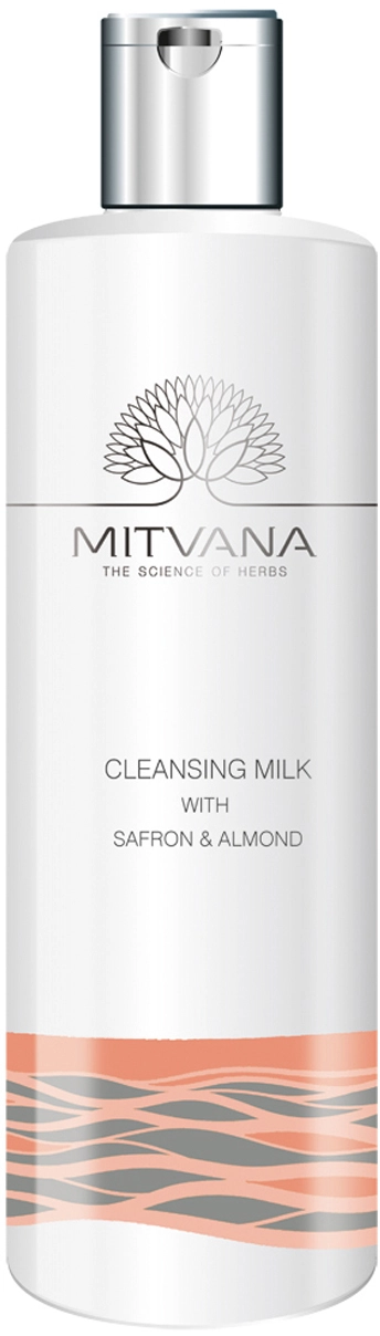 Очищуюче молочко для обличчя з шафраном і мигдалем - Mitvana Cleansing Milk with Saffron & Almond, 200 мл - фото N1