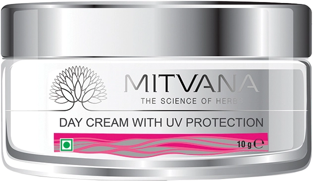 Крем для обличчя денний з УФ захистом - Mitvana Day Cream With UV Protection with Hibiscus & Licorice, 10 мл - фото N2