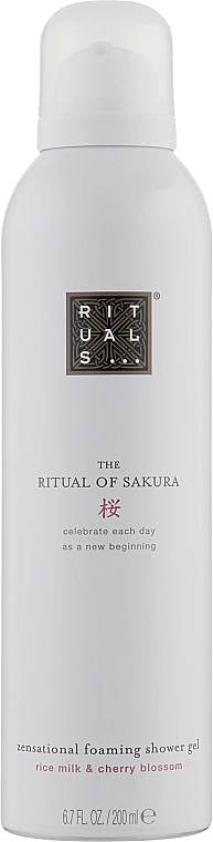 Гель-пенка для душа - Rituals The Ritual Of Sakura Foaming Shower Gel, 200 мл - фото N1