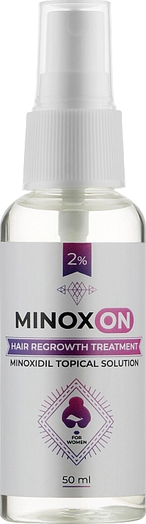 Лосьон женский для роста волос 2% - MINOXON Hair Regrowth Treatment Minoxidil Topical Solution 2%, 50 мл - фото N1