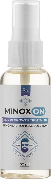 Лосьон для роста волос 5% - MINOXON Hair Regrowth Treatment Minoxidil Topical Solution 5%, 50 мл - фото N1