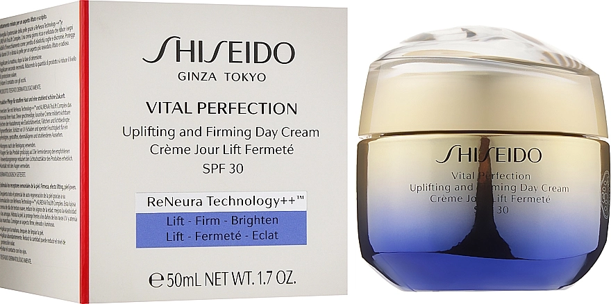 Омолаживающий крем SPF 30 - Shiseido Vital Perfection Uplifting and Firming Day Cream SPF 30, 50 мл - фото N2