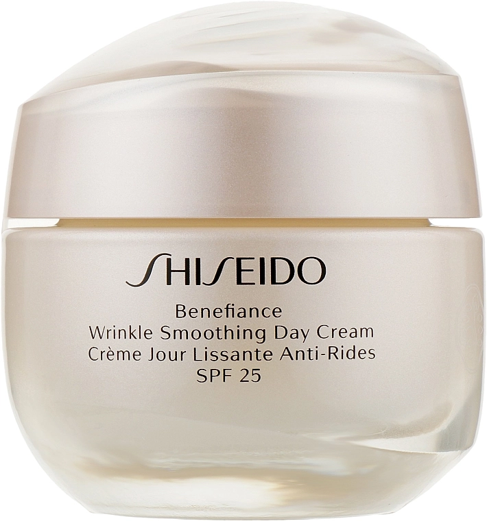Денний крем, що розгладжує зморшки - Shiseido Benefiance Wrinkle Smoothing Cream SPF 25, 50 мл - фото N1