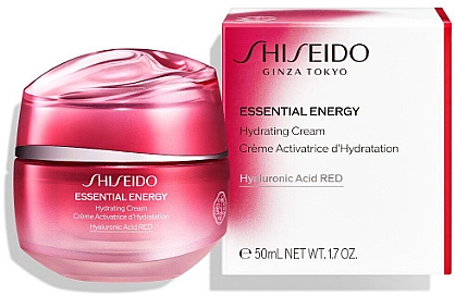 Увлажняющий крем для лица с экстрактом корня женьшеня - Shiseido Essential Energy Hydrating Cream, 50 мл - фото N3