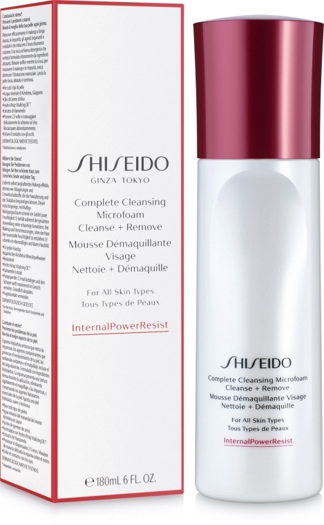 Очищувальна пінка для зняття макіяжу - Shiseido Complete Cleansing Microfoam, 180 мл - фото N1