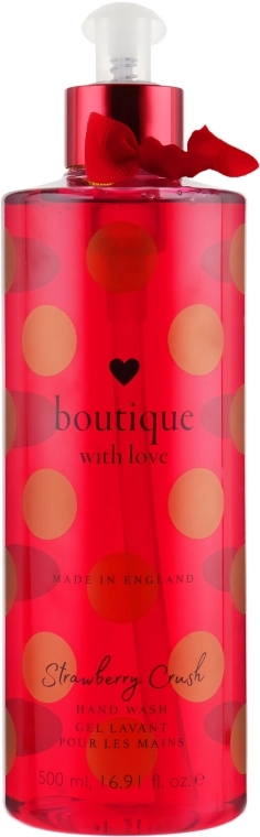 Рідке мило "Полуниця" - Grace Cole Boutique With Love Hand Wash Strawberry Crush, 500 мл - фото N1