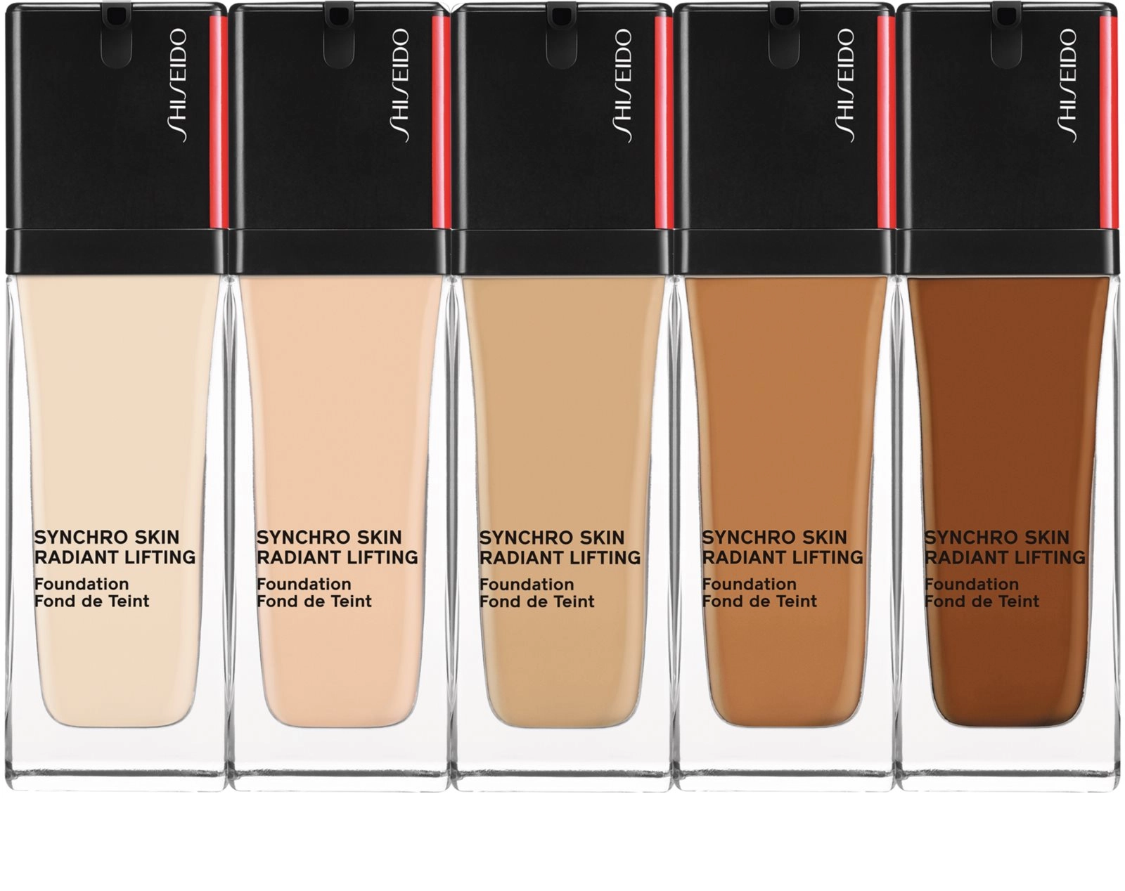 Стійкий тональний крем - Shiseido Synchro Skin Radiant Lifting Foundation SPF 30, 220 Linen, 30 мл - фото N4