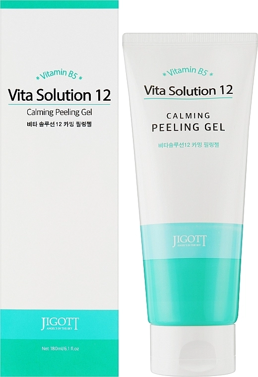 Заспокійливий пілінг-гель для обличчя - Jigott Vita Solution 12 Calming Peeling Gel, 180 мл - фото N2